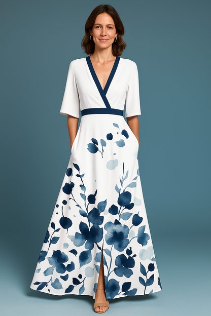 Vicky™ V-Neck Maxi dress