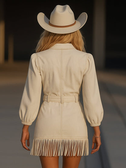 Aubrey™- Retro Denim Dress