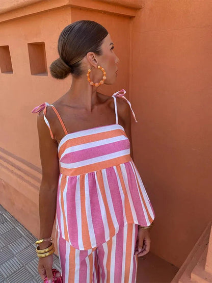 Coralie™ Striped Two-Piece Set