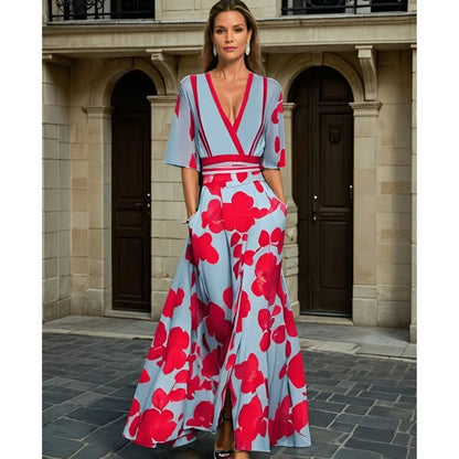 Ruby™ Floral Elegant Maxi Dress