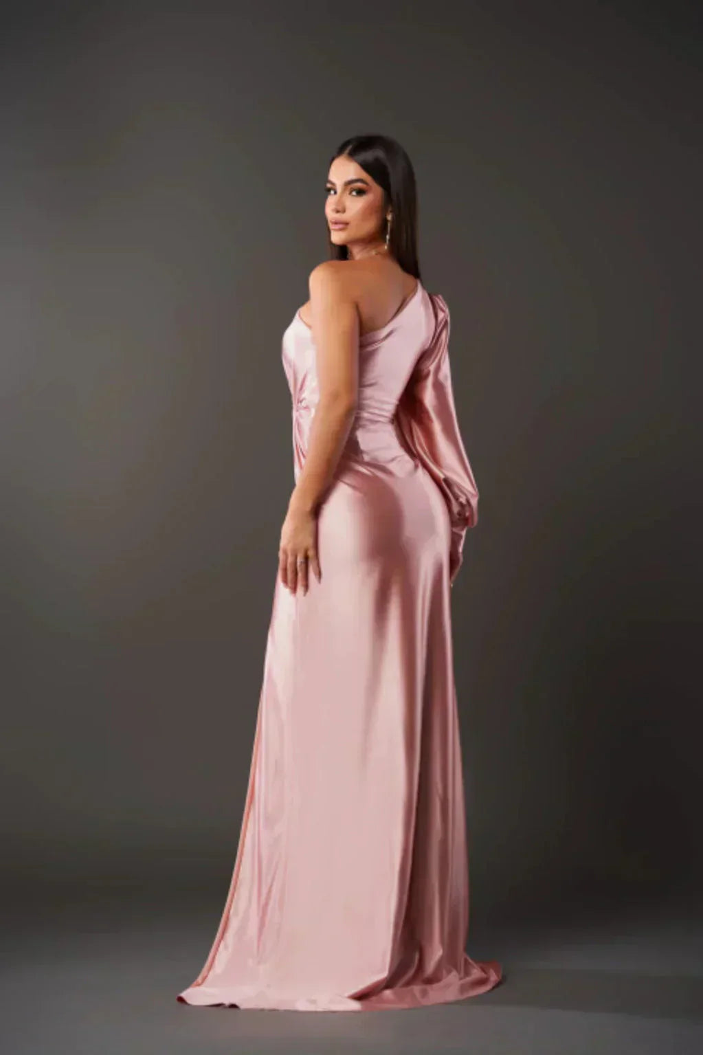 Celvara™ Elegant One-Shoulder Maxi Dress