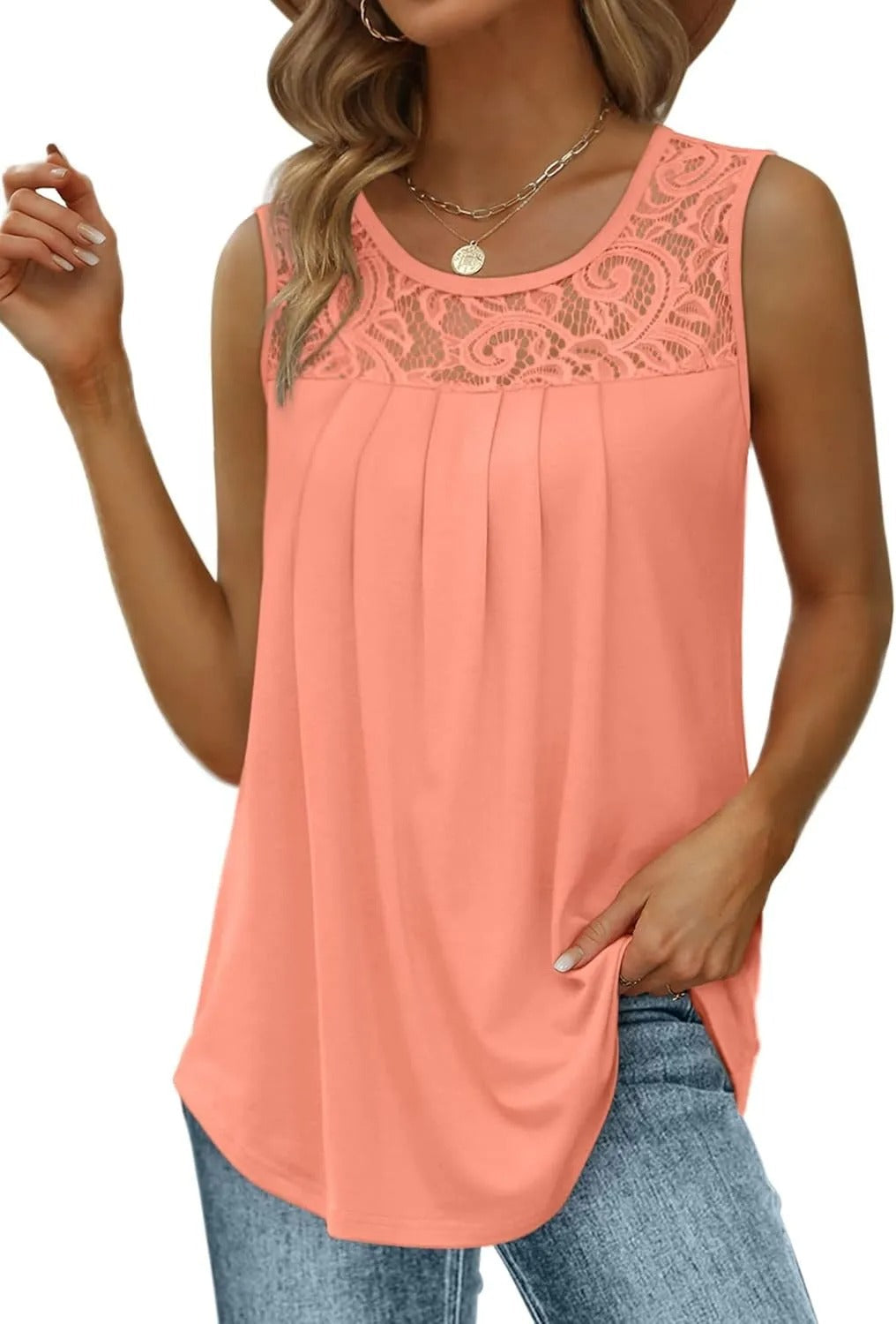 Rakel™ - Airy top with lace