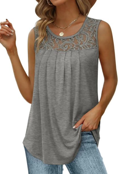 Rakel™ - Airy top with lace