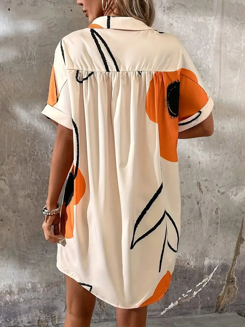 Ida™ - Colorful shirt dress