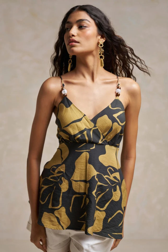 Silva™ - Printed Spaghetti Top