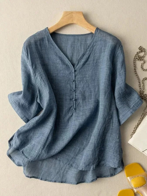 Abegail™ – Casual V-neck blouse