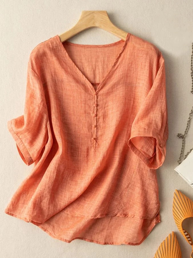 Abegail™ – Casual V-neck blouse