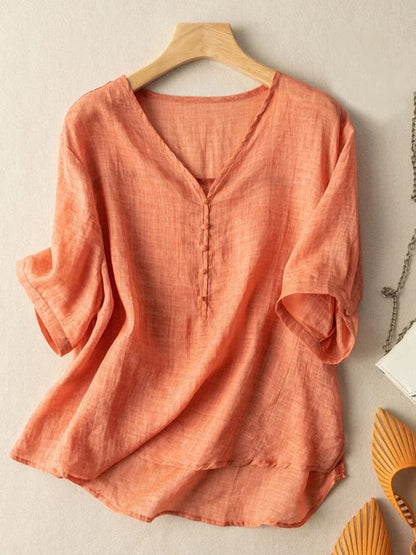 Abegail™ – Casual V-neck blouse