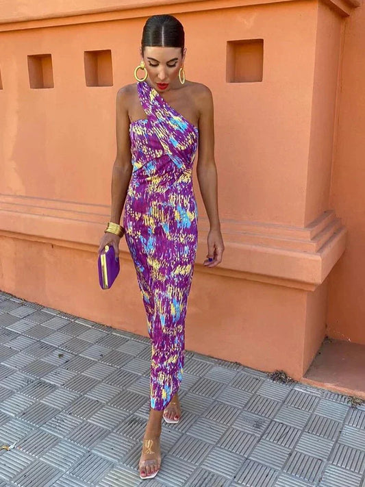 Xyrah™ One-Shoulder Midi Dress