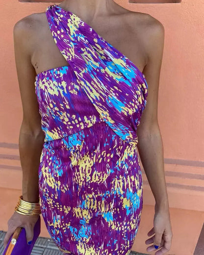Xyrah™ One-Shoulder Midi Dress