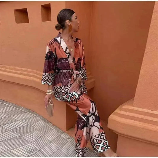 Leontine™ Boho Print Two-Piece Set
