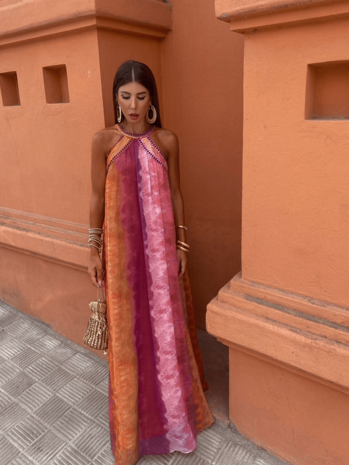 Selinda™ Gradient Halter Maxi Dress