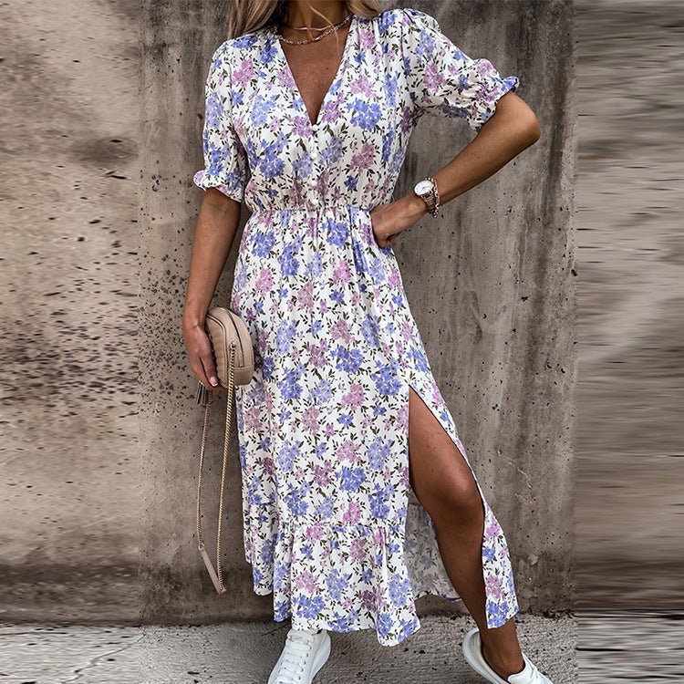 Nia™ – Floral Midi Dress for Women