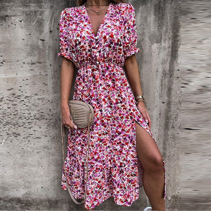 Nia™ – Floral Midi Dress for Women