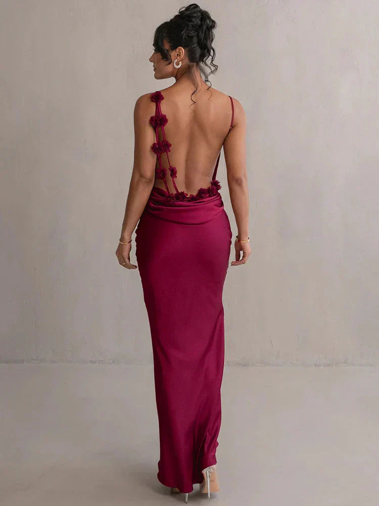 Elysia™ – Backless Elegance Dress