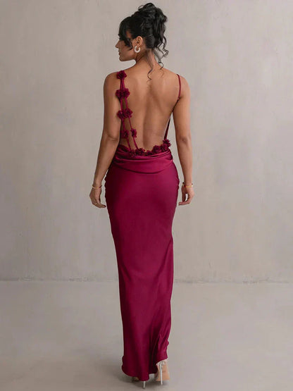 Elysia™ – Backless Elegance Dress