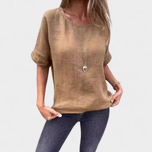 Thalina™ Linen Casual Blouse