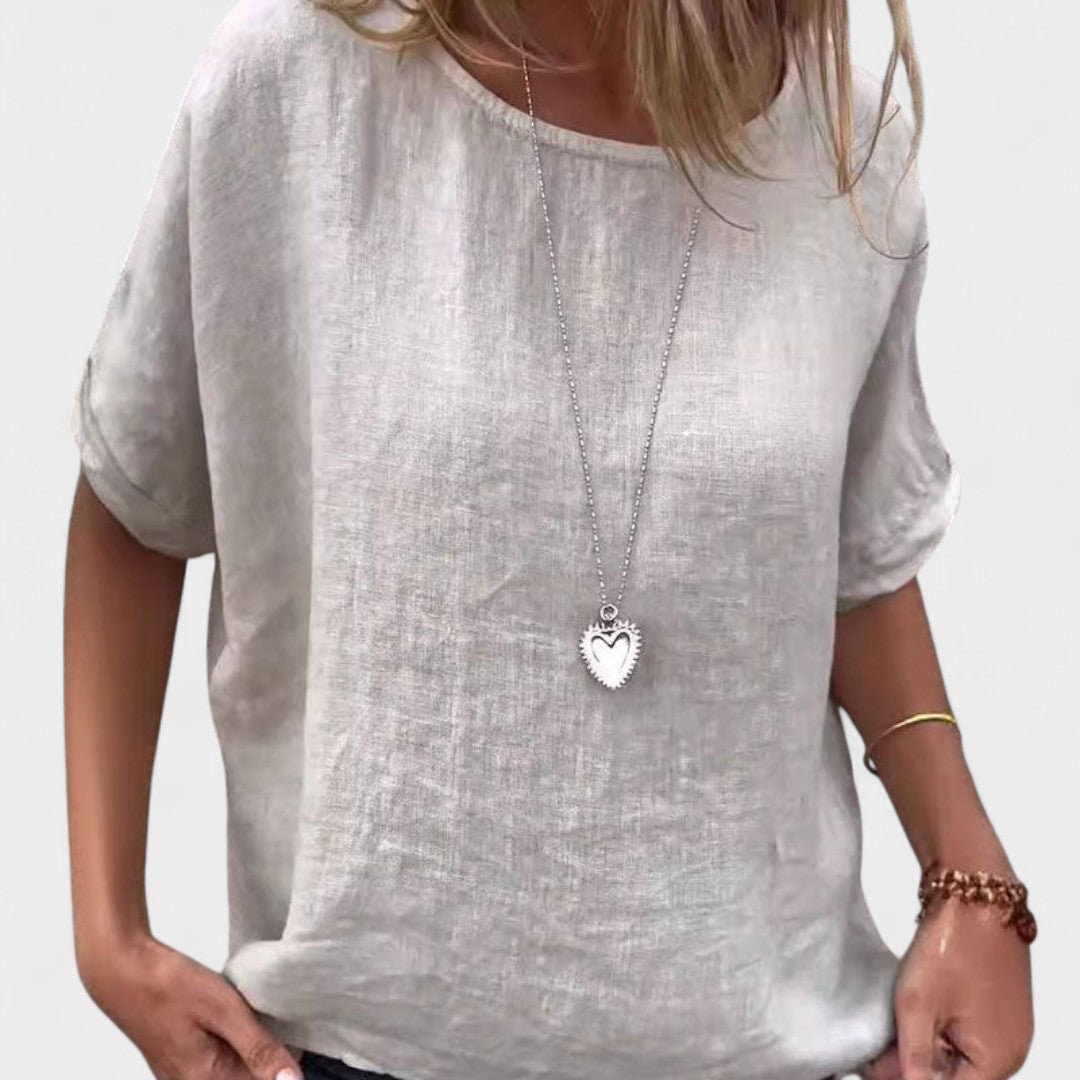 Thalina™ Linen Casual Blouse