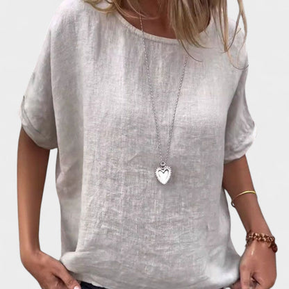 Thalina™ Linen Casual Blouse