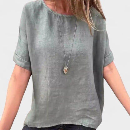 Thalina™ Linen Casual Blouse
