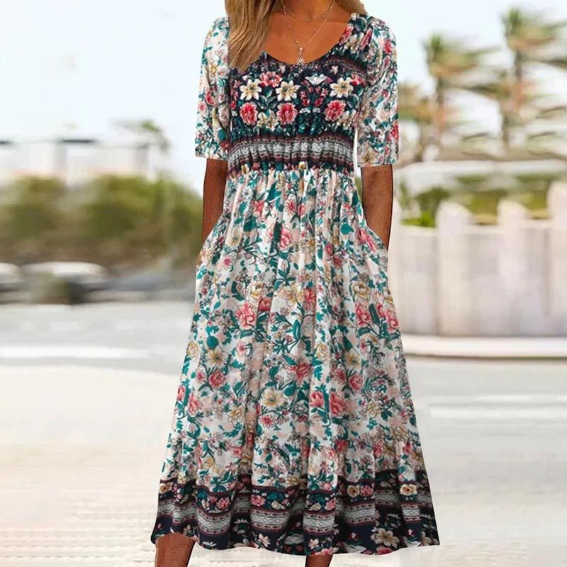 Rebecca™ - Bohemian Print Dress