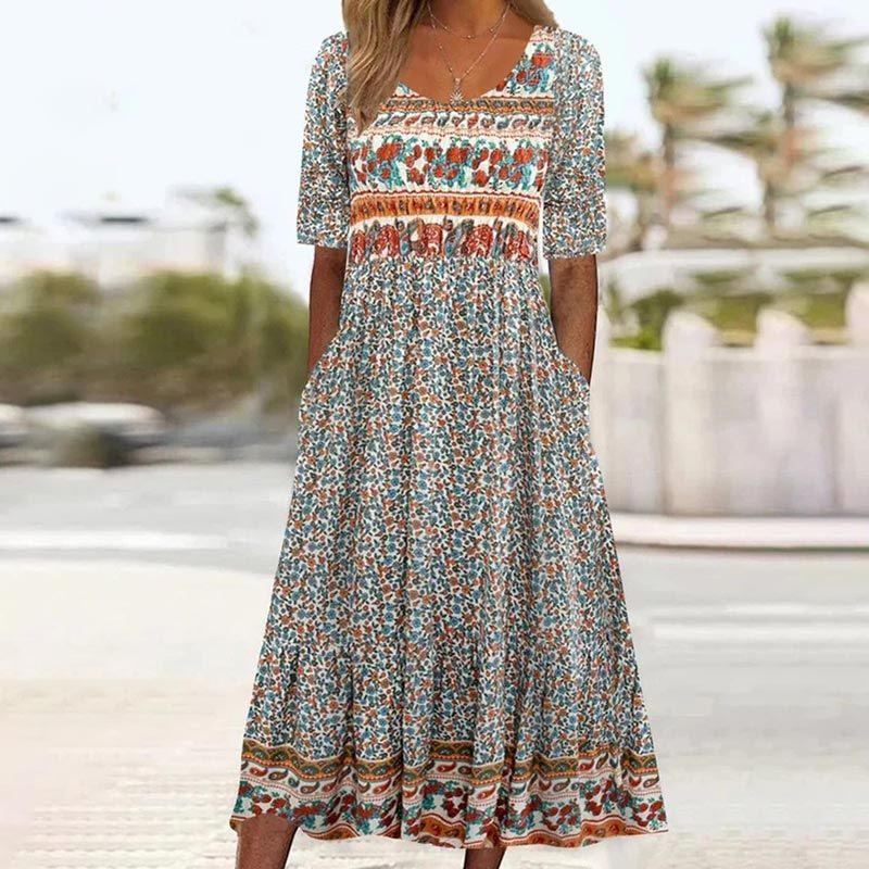 Rebecca™ - Bohemian Print Dress