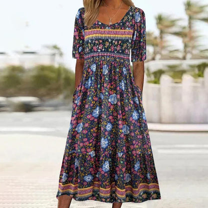 Rebecca™ - Bohemian Print Dress