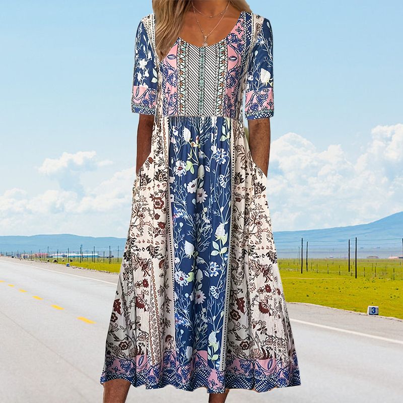 Rebecca™ - Bohemian Print Dress