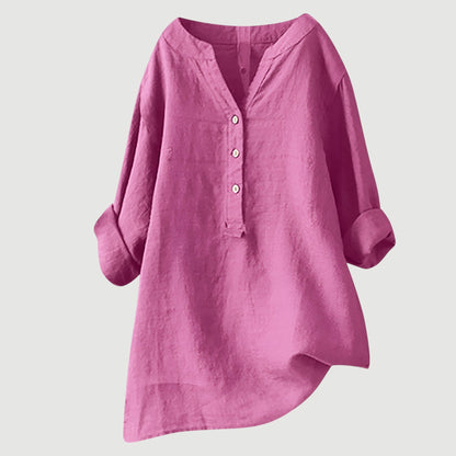 Freja™ – Airy linen button-down shirt
