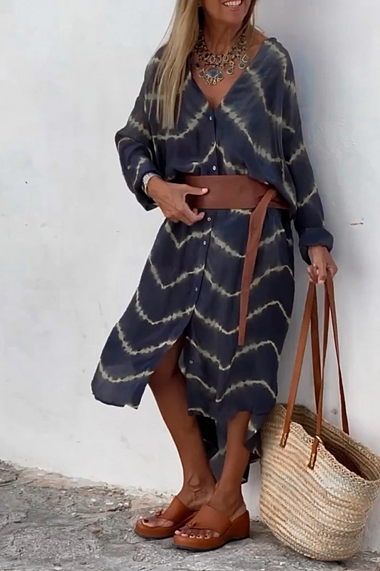 Exa™ Boho Shirt Dress