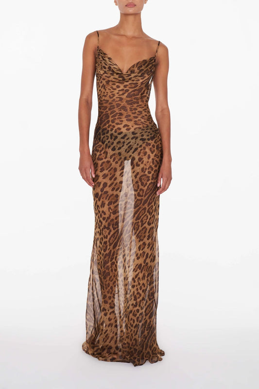 Maricela™ Leopard Maxi Dress