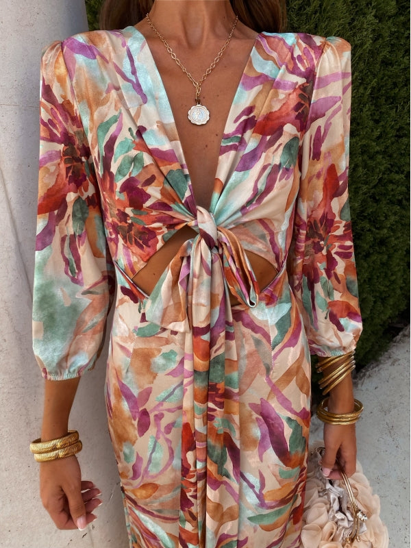 Danika™ Knot Detail Maxi Dress