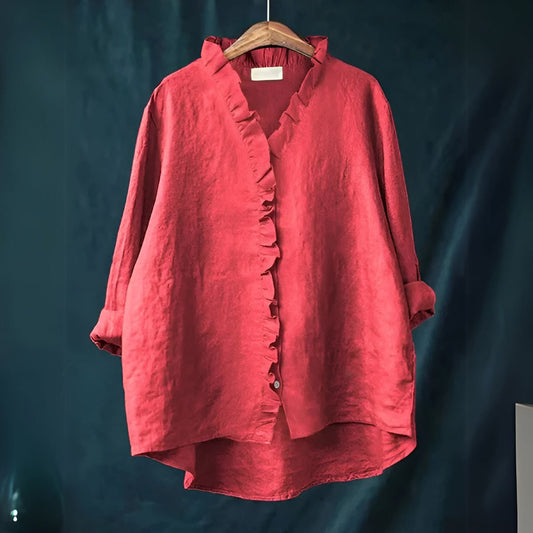 Loraine™ Elegant Ruffle Blouse