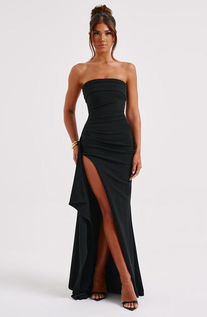 Pearson™ - Strapless Draped Maxi Dress