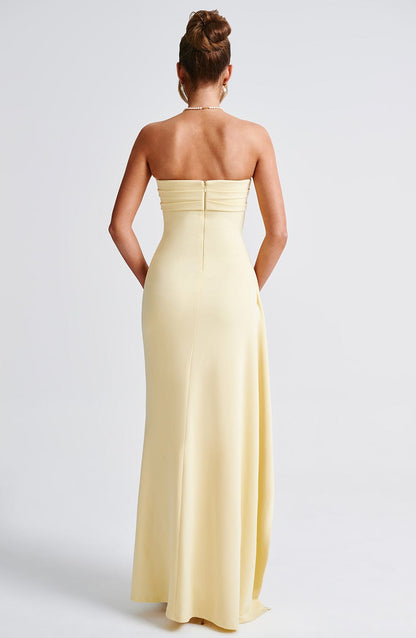 Pearson™ - Strapless Draped Maxi Dress
