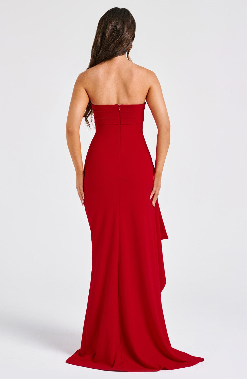 Pearson™ - Strapless Draped Maxi Dress