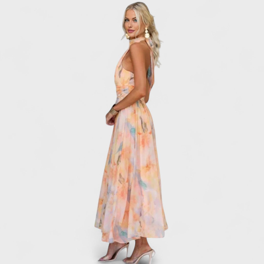 Felicia™ – Floral Halter Dress